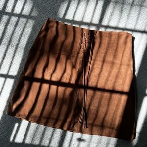 Brown Springfield Mini Skirt